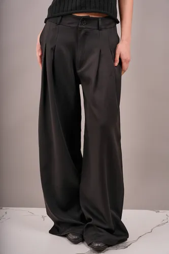 Pantalon Palazzo Sastrero Doble Pinzas Mujer Aitana